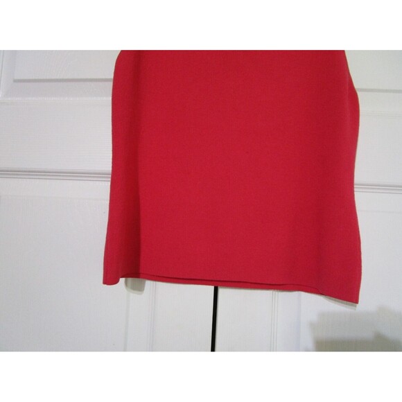 Ann Taylor Loft Womens Knit Top Size M Red Sleeveless V-Neck - Picture 3 of 9